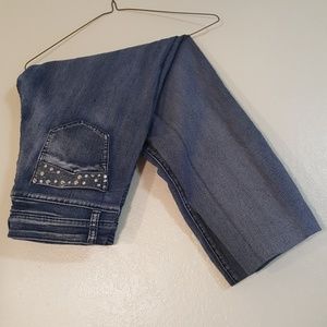 Jeans with rhinestones